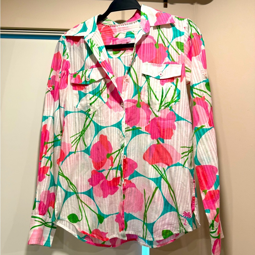 Lilly Pulitzer floral shirt